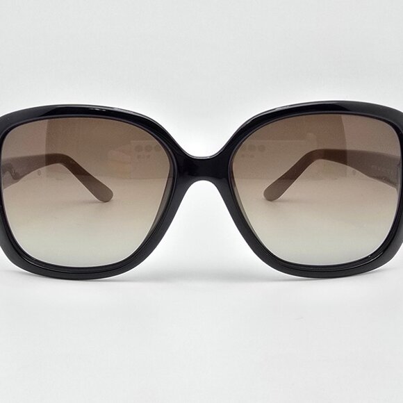 Salvatore Ferragamo SF715S Black Antique Wood Frame Brown Gradient Sunglasses - Picture 2 of 16